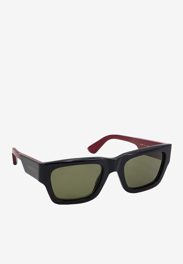 Rectangular Logo Sunglasses