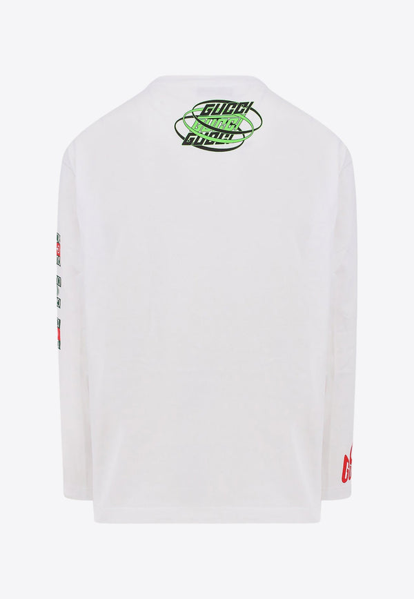 Logo Print Long-Sleeved T-shirt