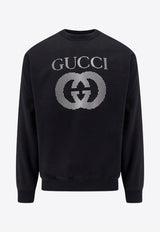 Embossed Logo Crewneck Sweatshirt