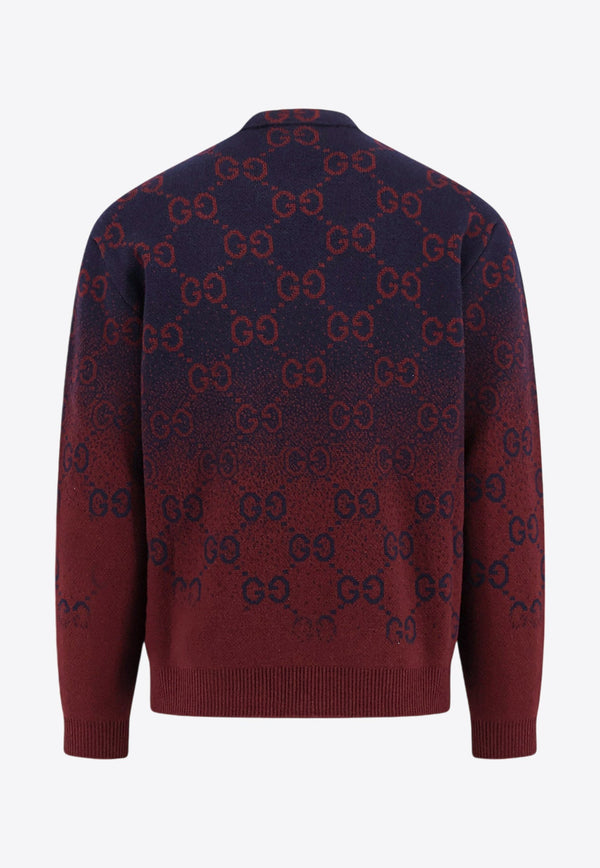 GG Jacquard Wool Ombre Sweater