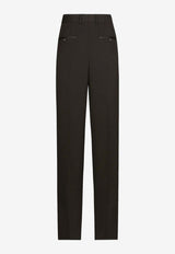 Straight-Leg Tailored Pants