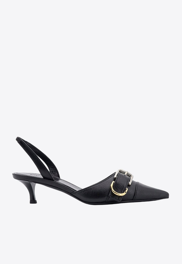 Voyou 45 Slingback Leather Pumps