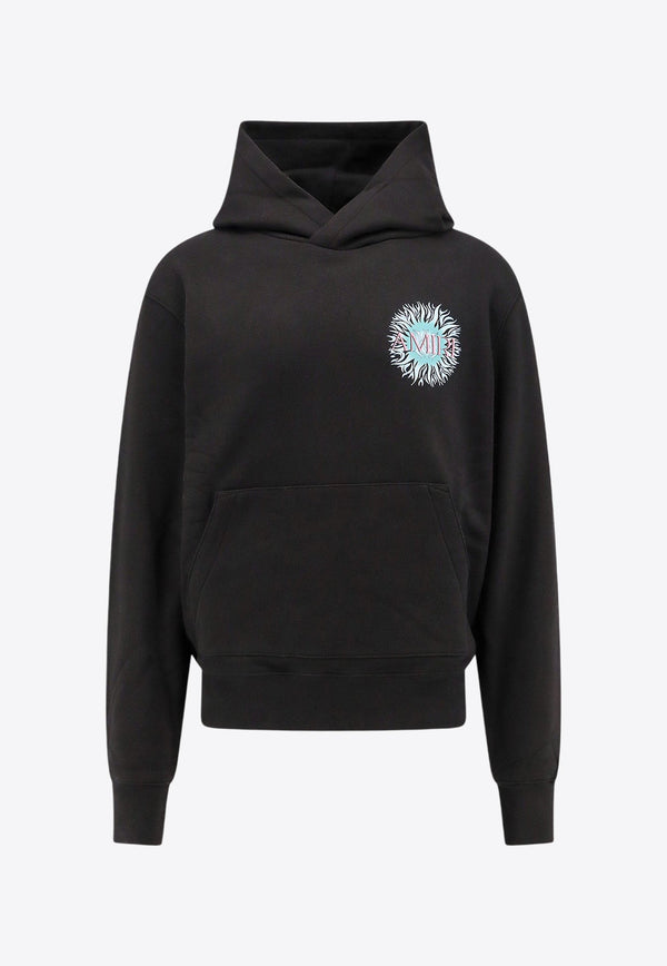 Sun Logo Print Hooded Sweatshirt