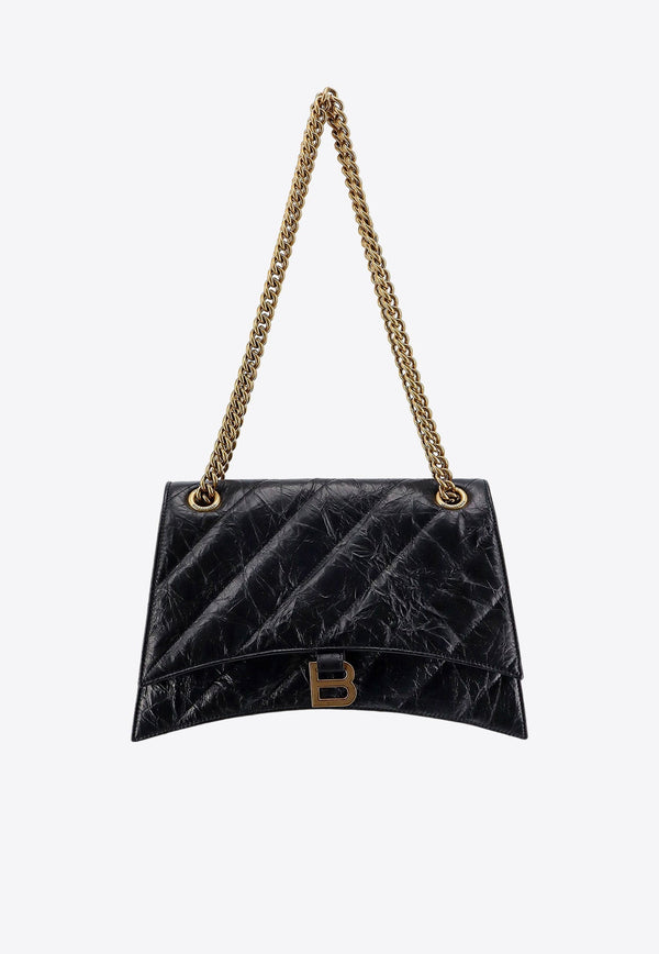 Medium Crush Quilted Leather Shoulder Bag