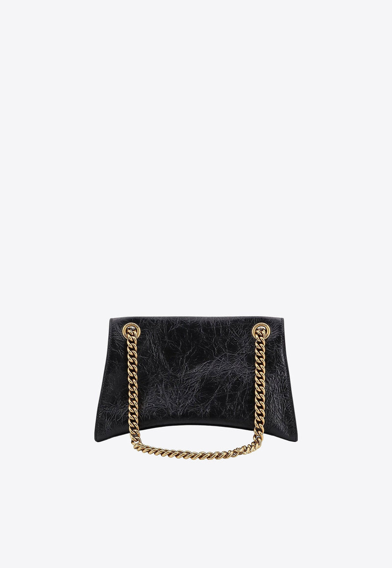 Crush B Logo Leather Shoulder Bag