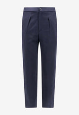 Ribbed Wool Tailored Pants