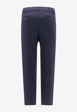 Ribbed Wool Tailored Pants