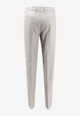 Tailored Straight-Leg Pants