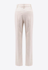 Straight-Leg Tailored Pants