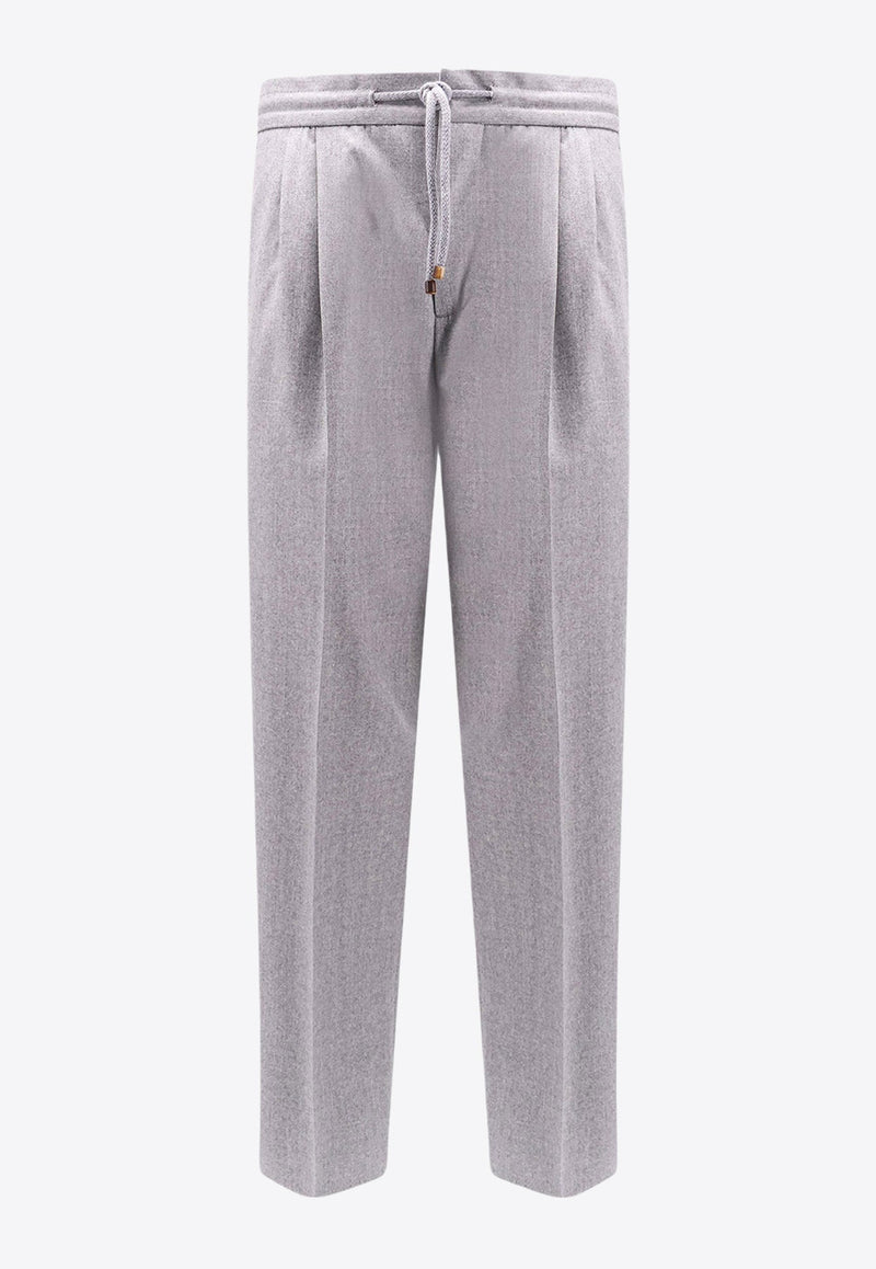 Straight-Leg Tailored Pants