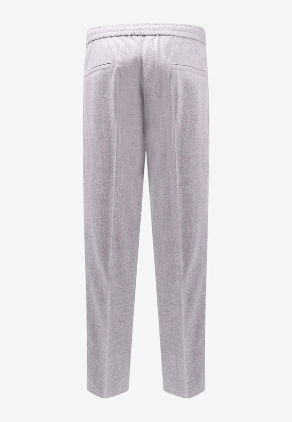 Straight-Leg Tailored Pants