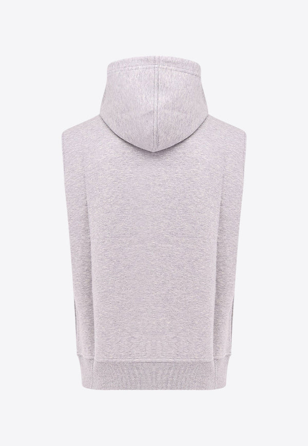 Zip-Up Sleeveless Hoodie