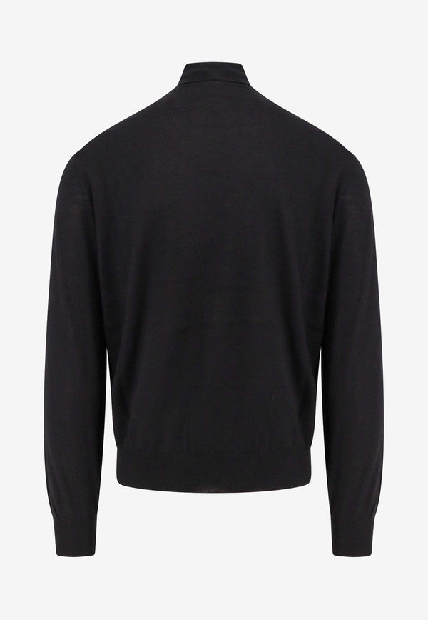 Cashmere and Silk Turtleneck Sweater