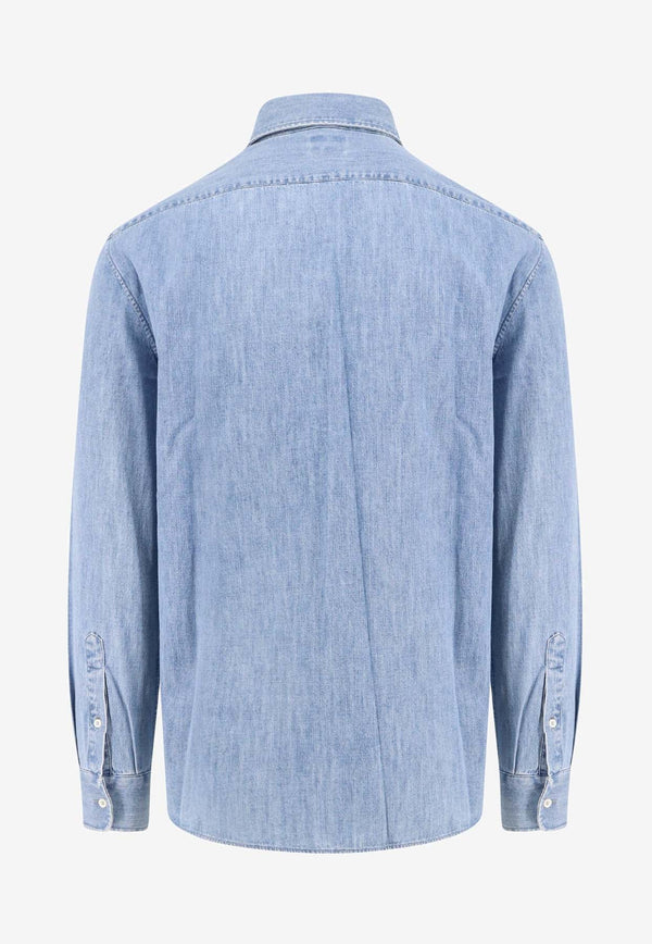 Essential Long-Sleeved Denim Shirt