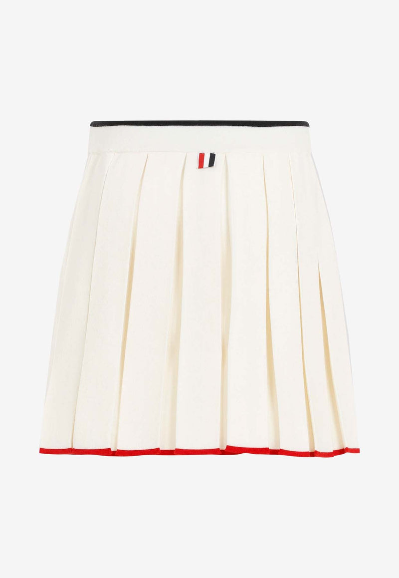 Mini Wool Pleated Skirt