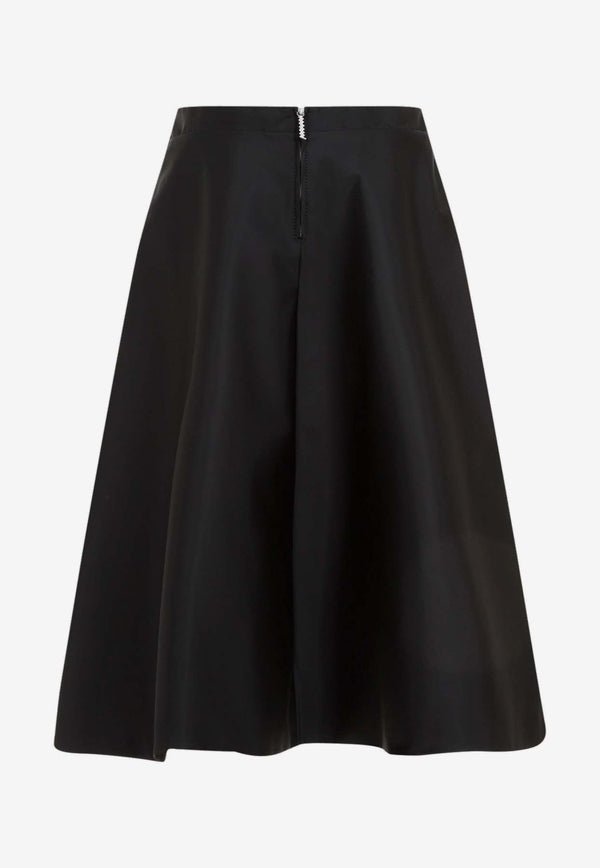 Midi Skirt in Tech Fabric