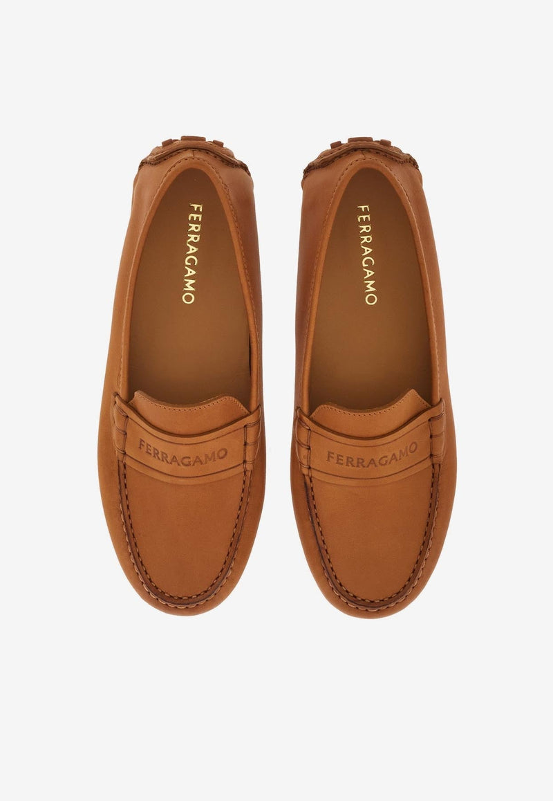 Iside Driver Moccasins in Calfskin