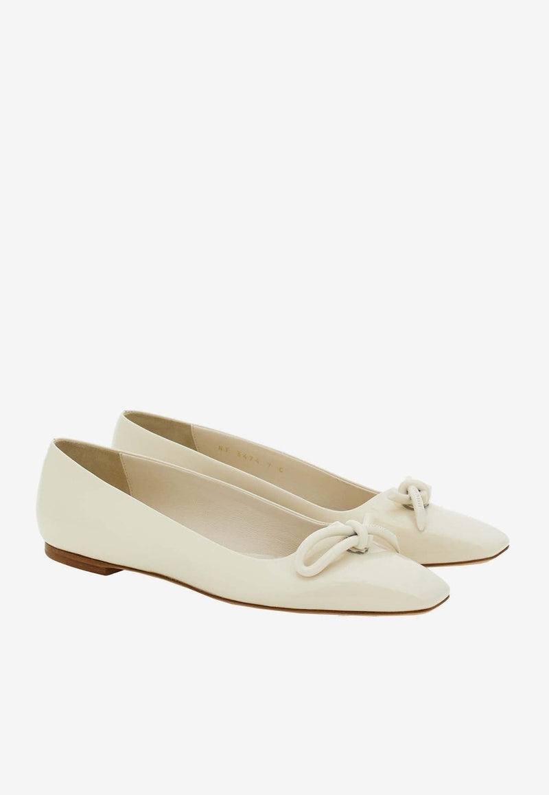 Annie Asymmetric Bow Ballet Flats