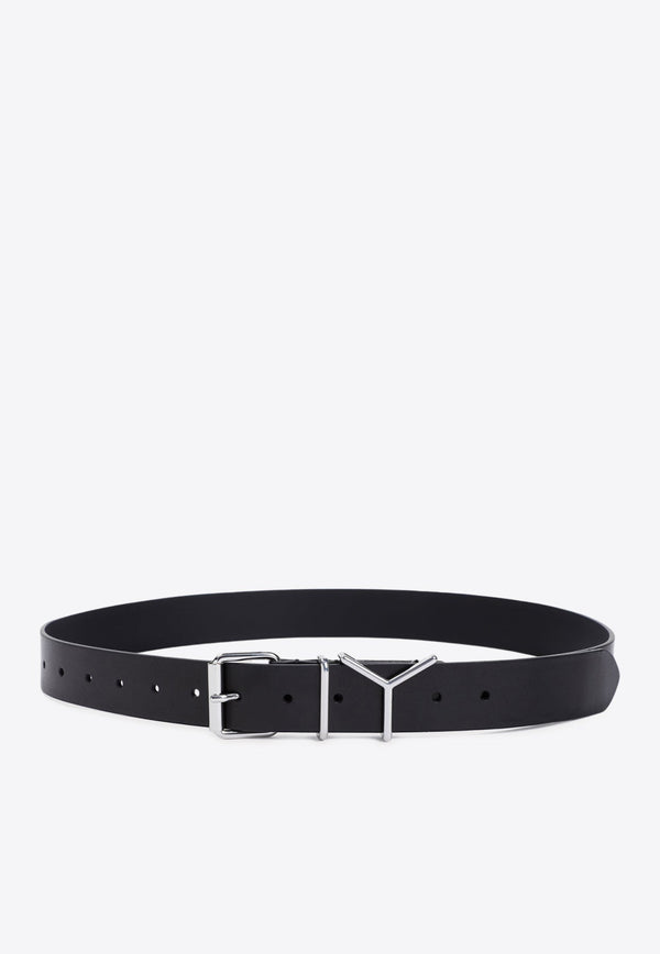 Logo Leather Belt