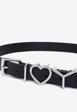 Heart Logo Leather Belt