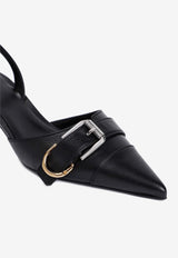 Voyou 45 Slingback Leather Pumps