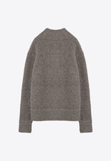 Buttoned Wool Sweater