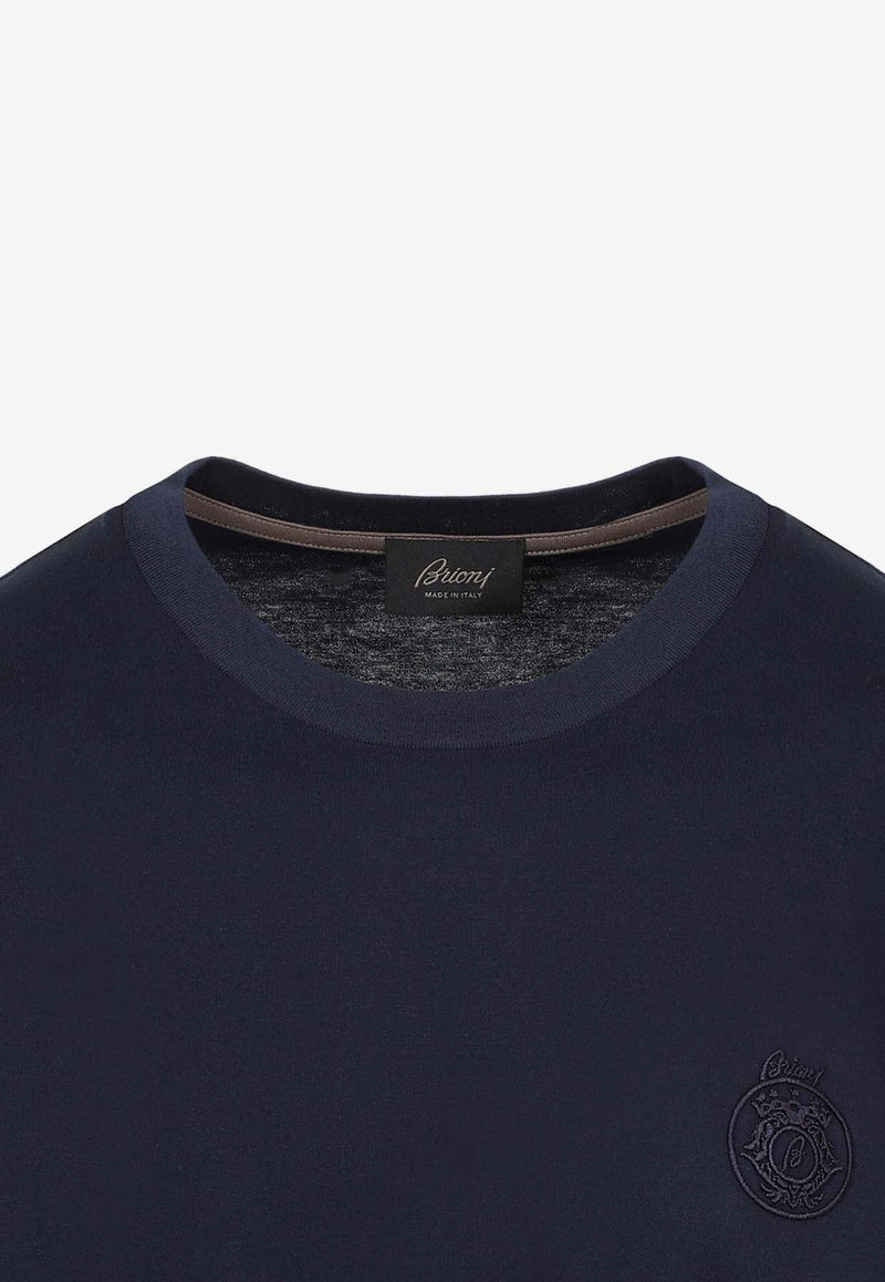 Logo-Embroidered Crewneck T-shirt