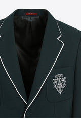 Logo Single-Breasted Blazer