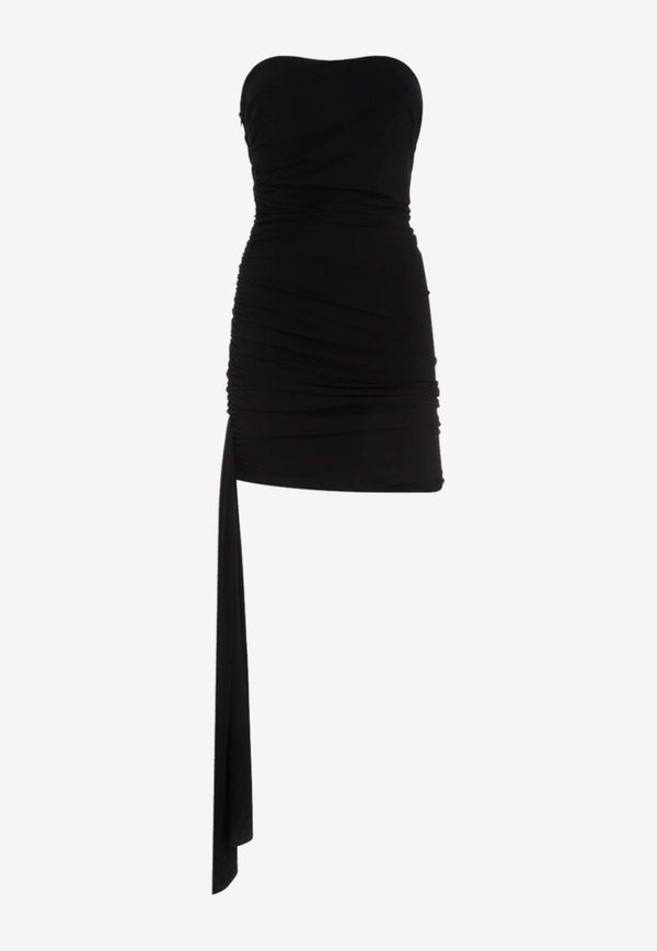 Ruched Strapless Mini Dress