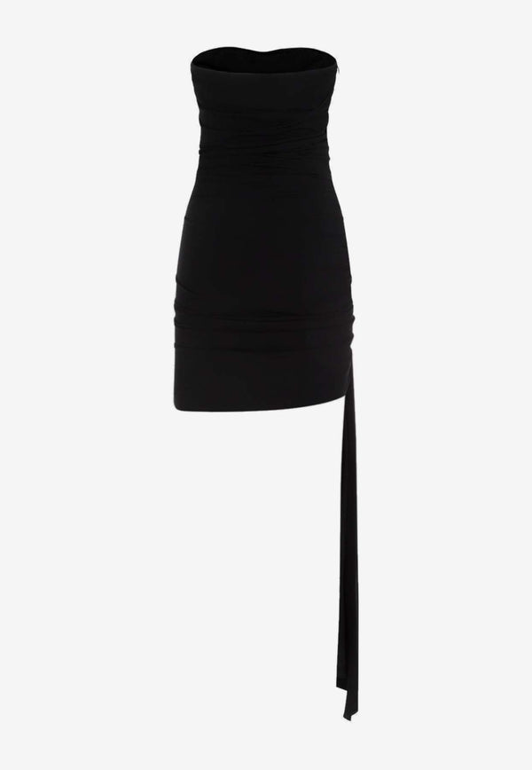 Ruched Strapless Mini Dress