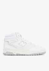 650 High-Top Sneakers in White