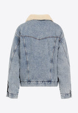 Shearling Collar Denim Jacket