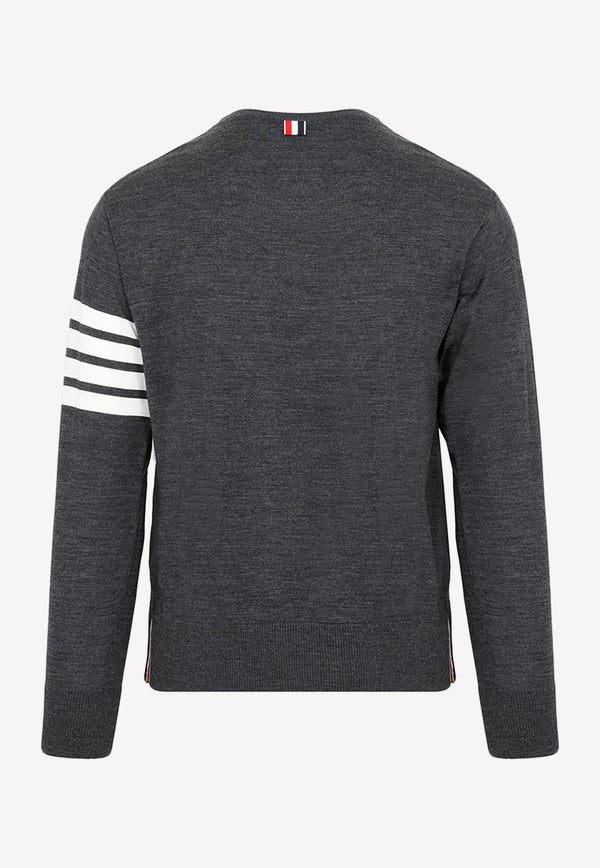 4-Bar Stripe Sweater in Wool