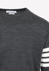 4-Bar Stripe Sweater in Wool