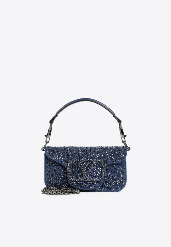 Small Locò Crystal-Embellished Shoulder Bag