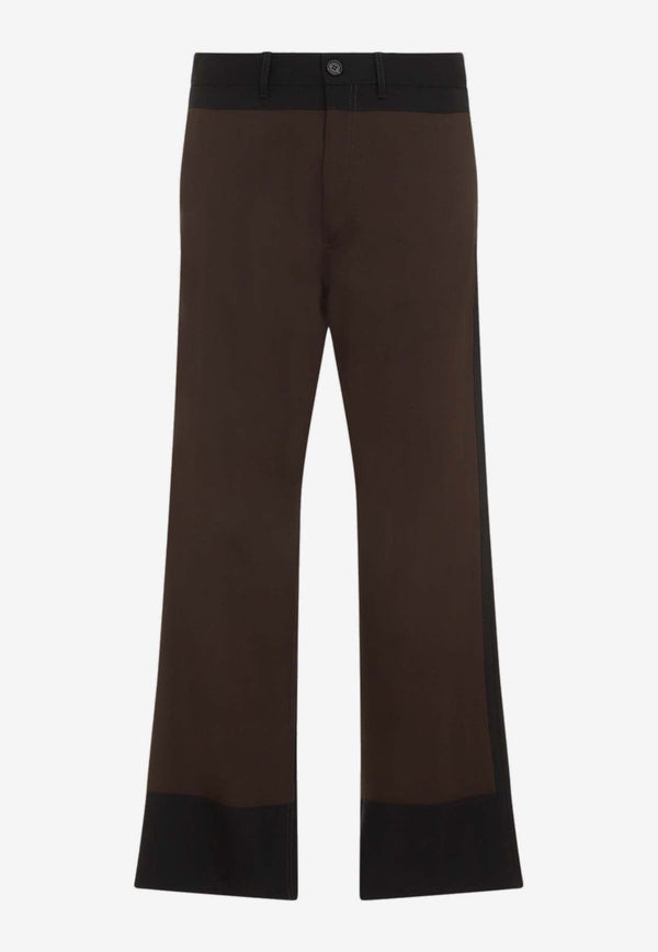 Straight-Leg Wool Pants