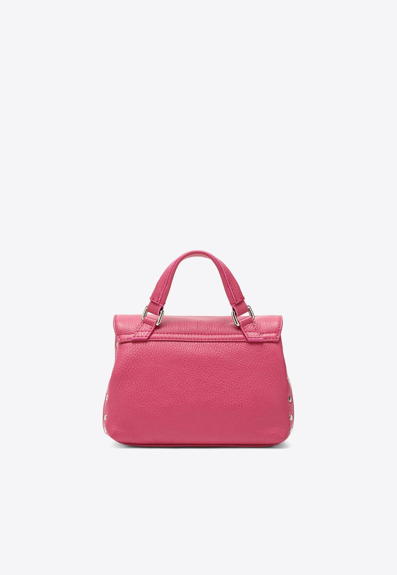 Postina Top Handle Bag in Grained Leather