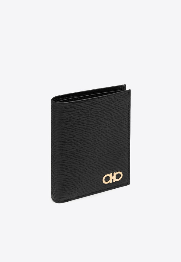 Gancini Bi-Fold Leather Wallet