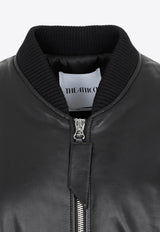 Anja Leather Zip-Up Jacket