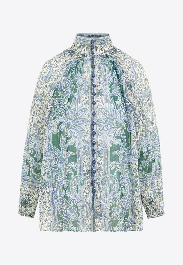 Ottie Paisley Print Blouse