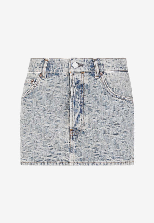 Logo Mini Denim Skirt