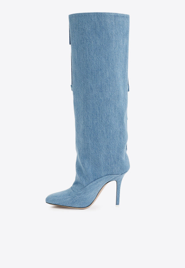 Sienna 105 Denim Knee-High Boots