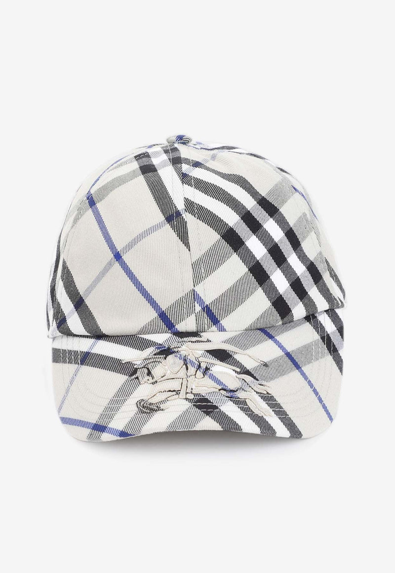 Checked Baseball Cap