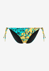 Baroccodile Print Bikini Bottom