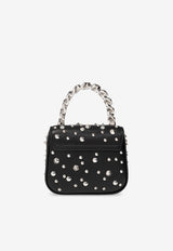 Mini La Medusa Spiked Top Handle Bag