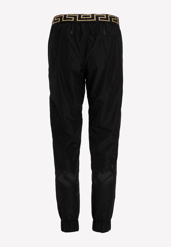 Greca Print Sports Pants