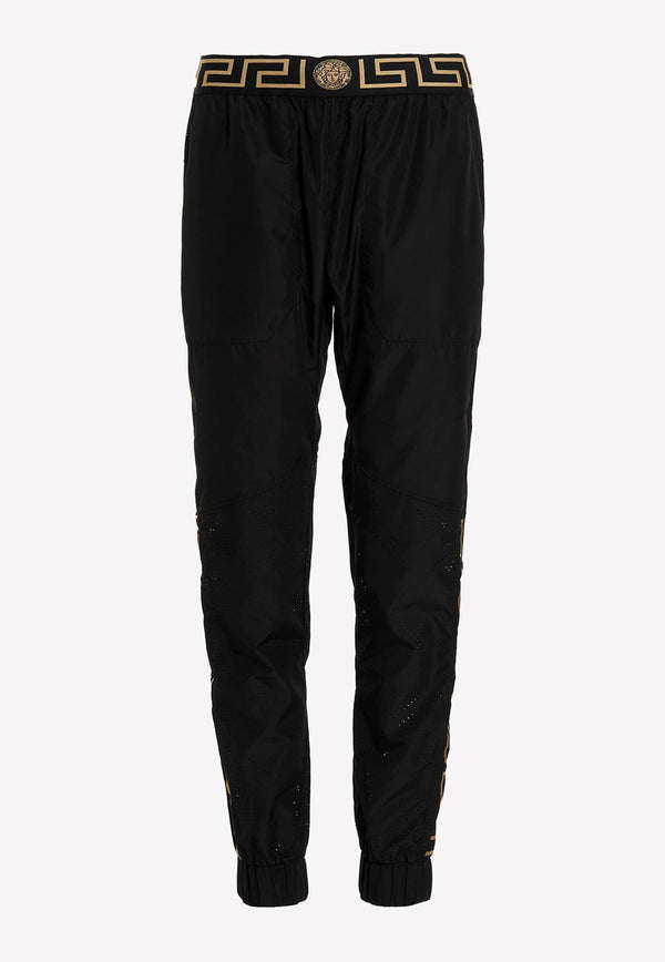 Greca Print Sports Pants