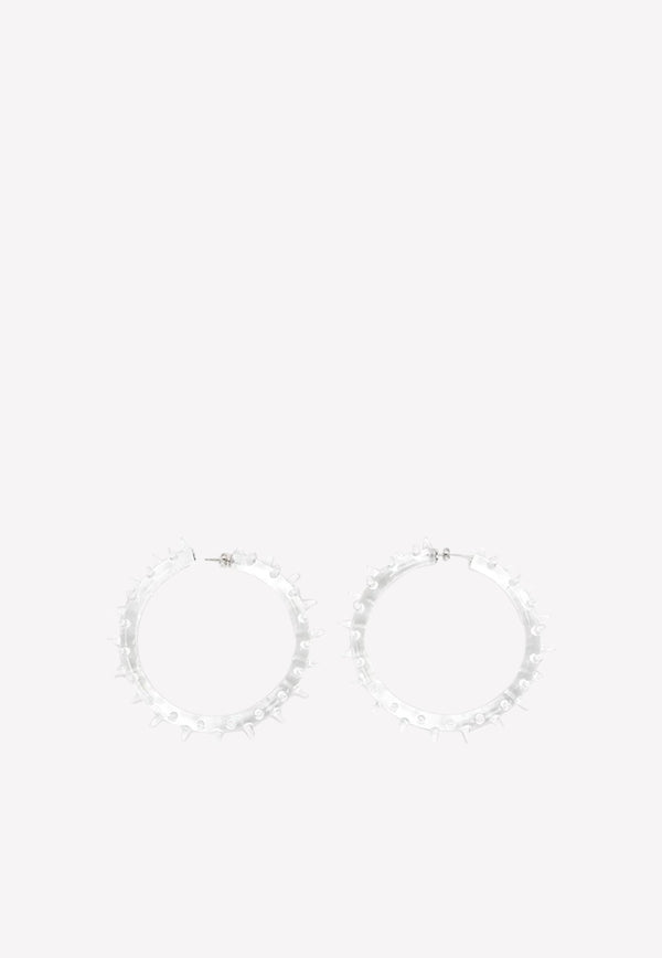 Heart-Shaped Hoop Earrings