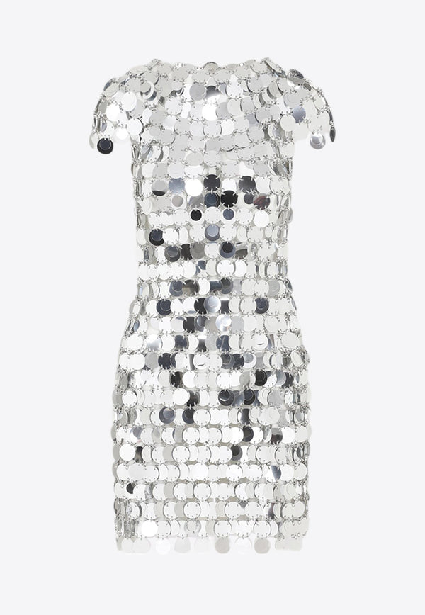 Sequin-Embellished Mini Dress