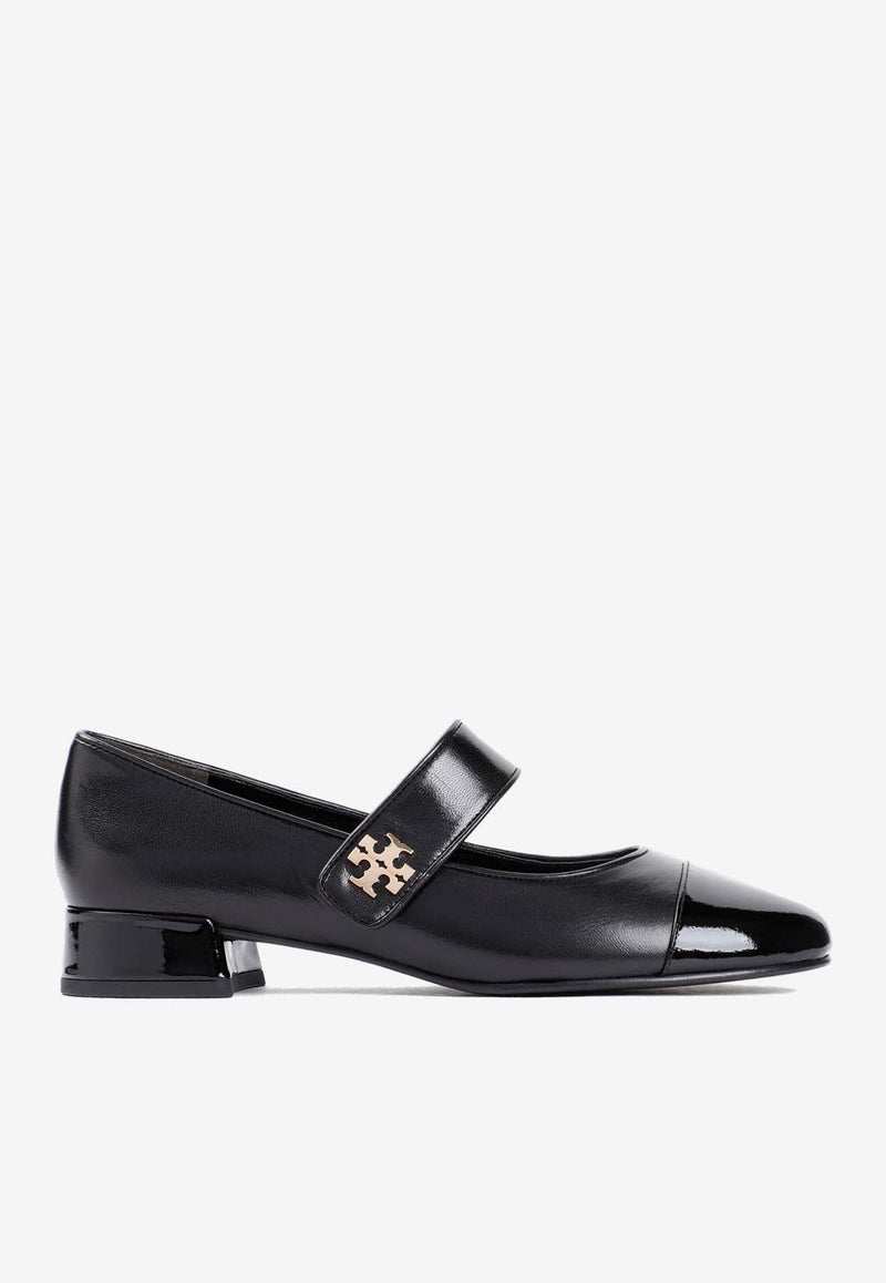 Mary Jane Ballet Pumps in Leather